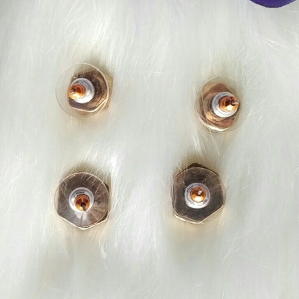 Erica Nikol Piper Ear Studs 2 Pair Earrings - Picture 8 of 8